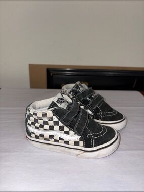 Vans Sk8-Mid black and white Checkerboard